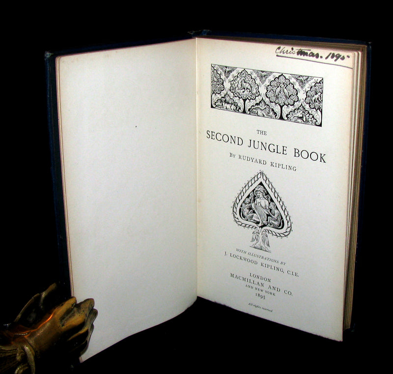 1895 - First Edition Book - The Second Jungle Book by Rudyard Kipling