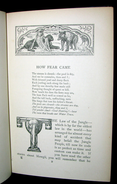 1895 - First Edition Book - The Second Jungle Book by Rudyard Kipling