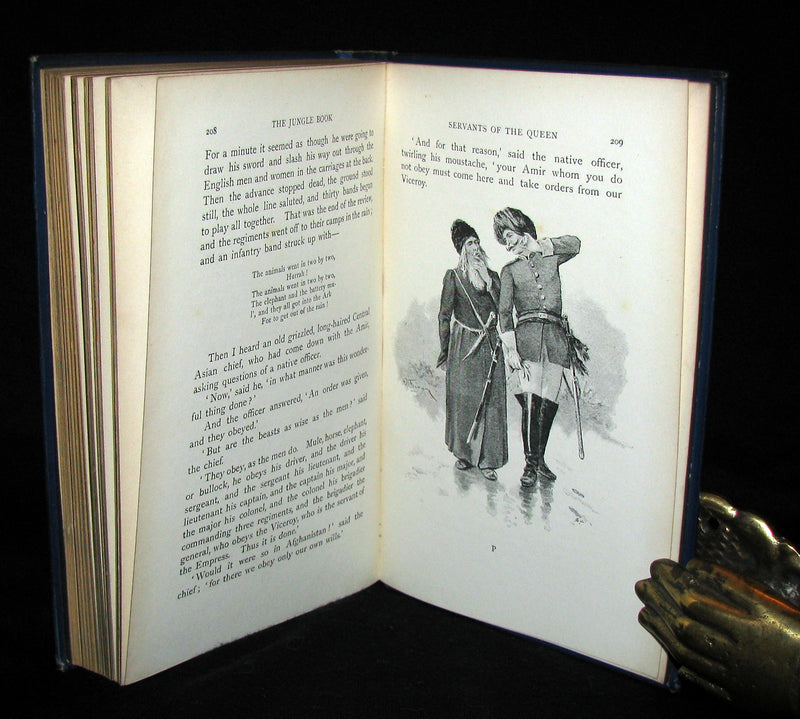 1895 Rare Book - The Jungle Book by Rudyard Kipling -  First Edition, 3rd Printing