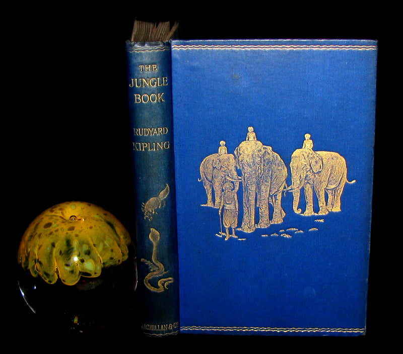 1895 Rare Book - The Jungle Book by Rudyard Kipling -  First Edition, 3rd Printing