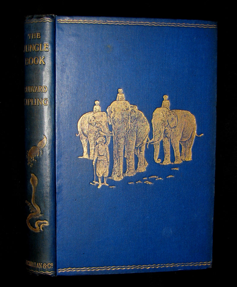 1895 Rare Book - The Jungle Book by Rudyard Kipling -  First Edition, 3rd Printing