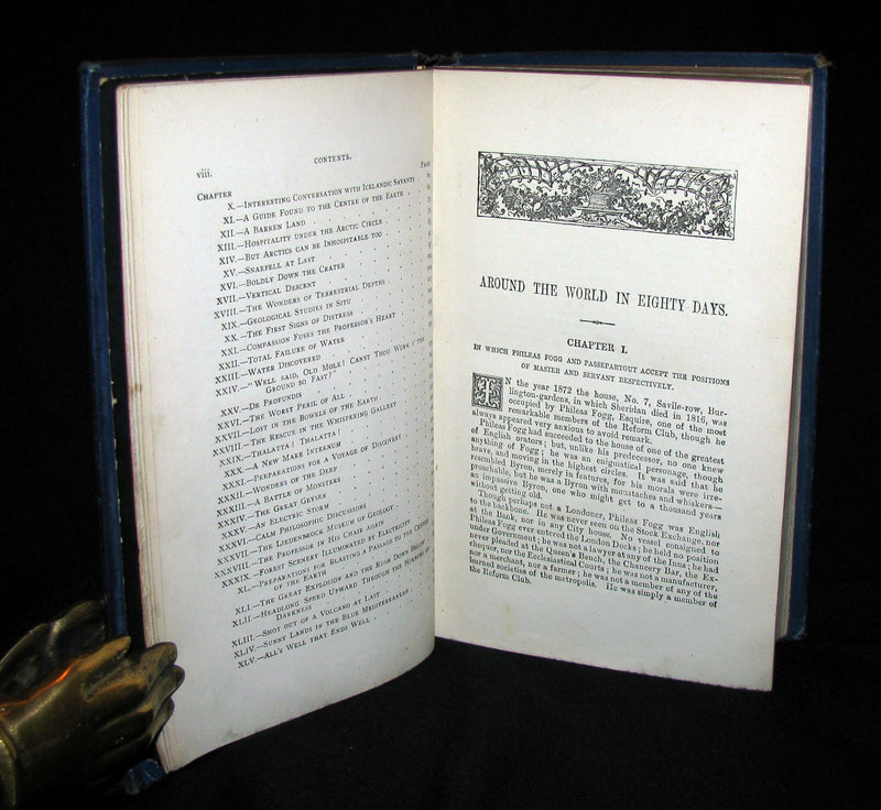 1915 Nice Illustrated Book -  The Wonderful Travels by JULES VERNE