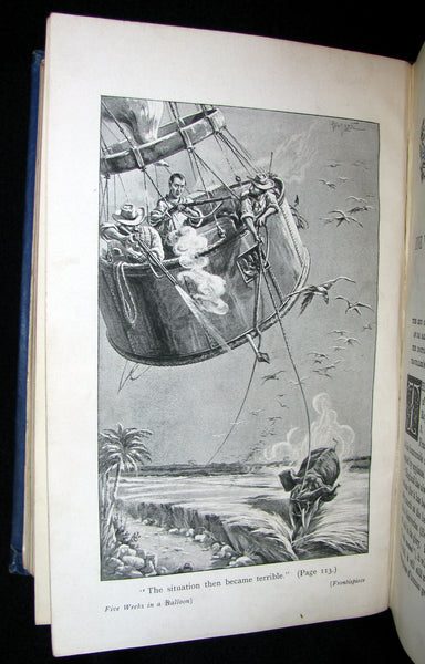 1915 Nice Illustrated Book -  The Wonderful Travels by JULES VERNE