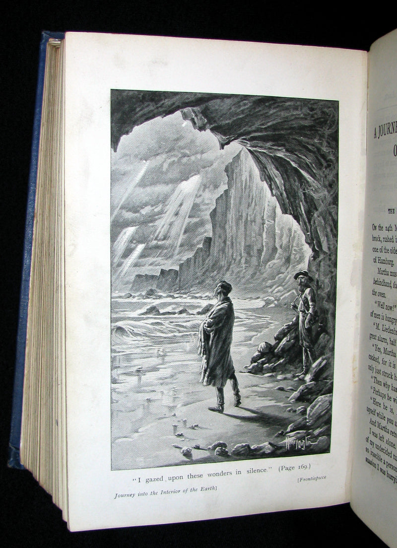 1915 Nice Illustrated Book -  The Wonderful Travels by JULES VERNE