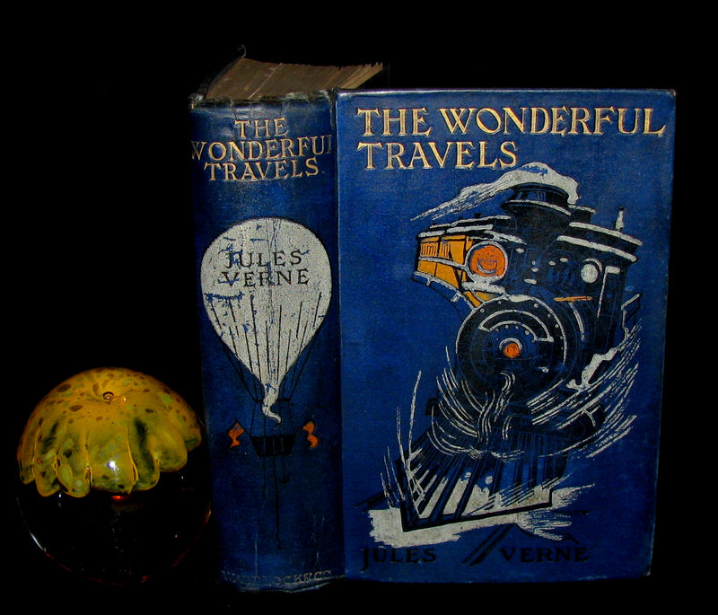 1915 Nice Illustrated Book -  The Wonderful Travels by JULES VERNE