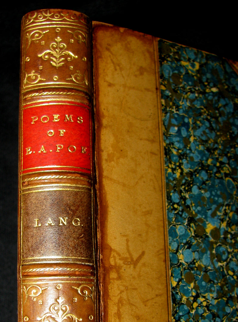 1885 Rare Book - The POEMS Of EDGAR ALLAN POE & Essay on His Poetry by Andrew Lang