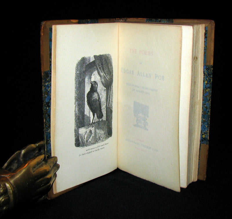 1885 Rare Book - The POEMS Of EDGAR ALLAN POE & Essay on His Poetry by Andrew Lang