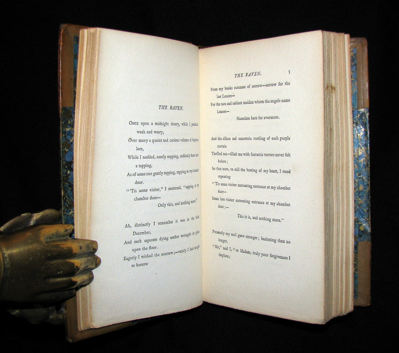 1885 Rare Book - The POEMS Of EDGAR ALLAN POE & Essay on His Poetry by Andrew Lang