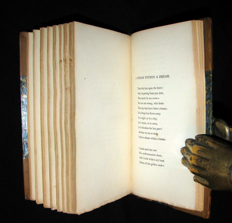 1885 Rare Book - The POEMS Of EDGAR ALLAN POE & Essay on His Poetry by Andrew Lang