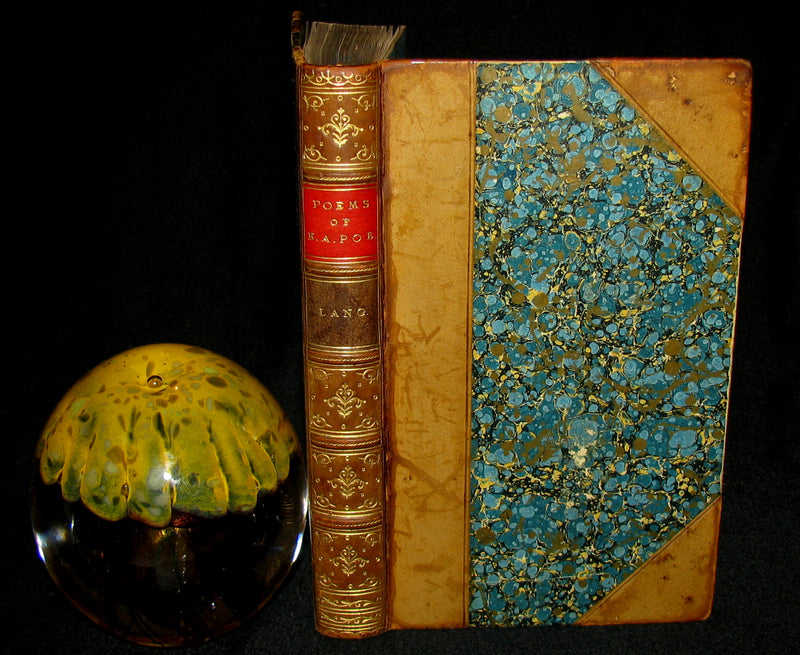 1885 Rare Book - The POEMS Of EDGAR ALLAN POE & Essay on His Poetry by Andrew Lang