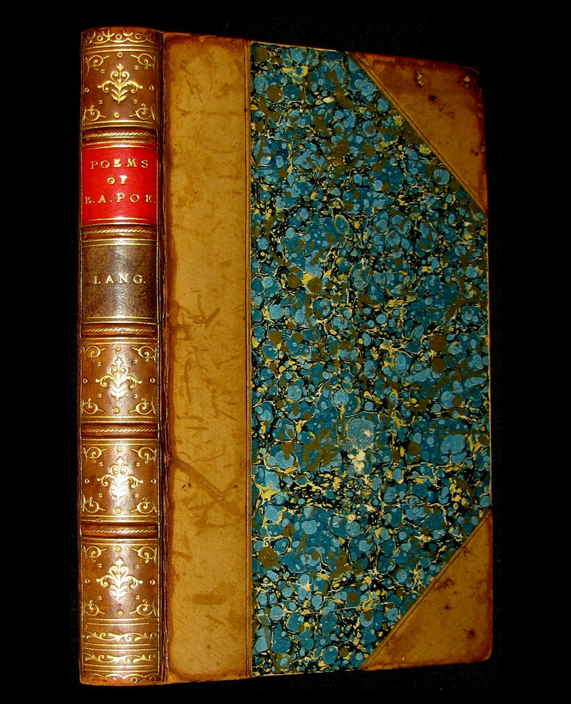 1885 Rare Book - The POEMS Of EDGAR ALLAN POE & Essay on His Poetry by Andrew Lang