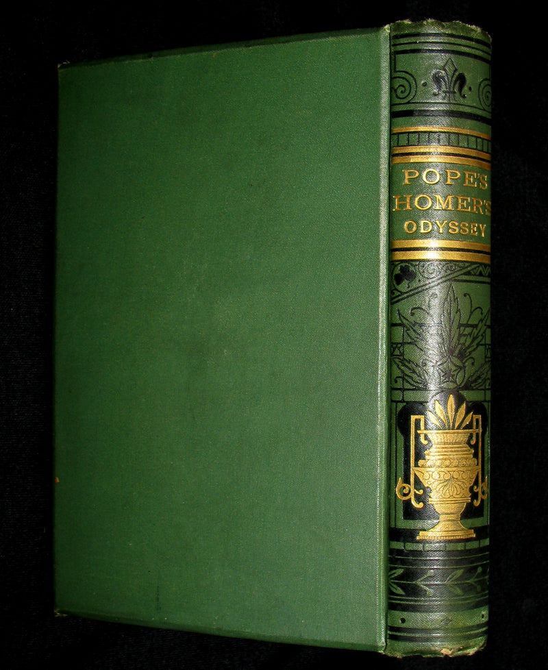 1883 Rare Book - The Odyssey of Homer translated by Pope with Flaxman's Designs
