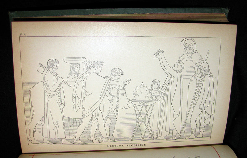 1883 Rare Book - The Odyssey of Homer translated by Pope with Flaxman's Designs