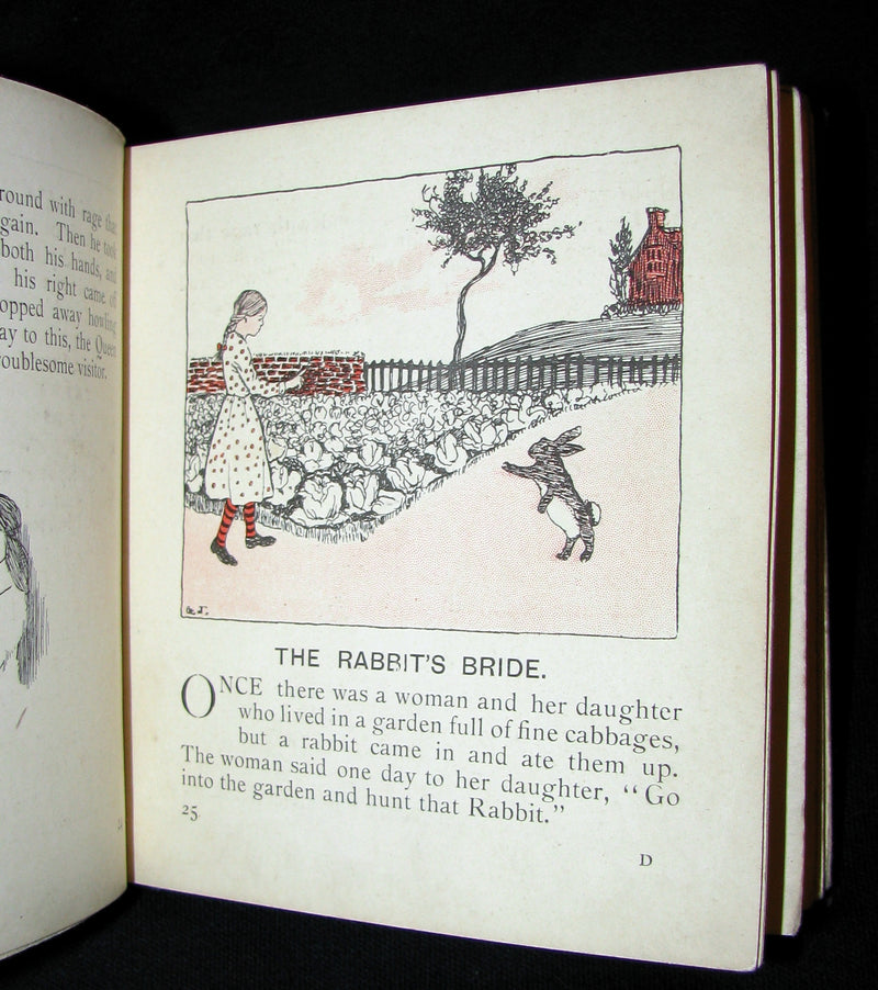 1905 Rare COLOR illustrated Book ~ Grimm's Fairy Tales Illustrated by Gilbert James.