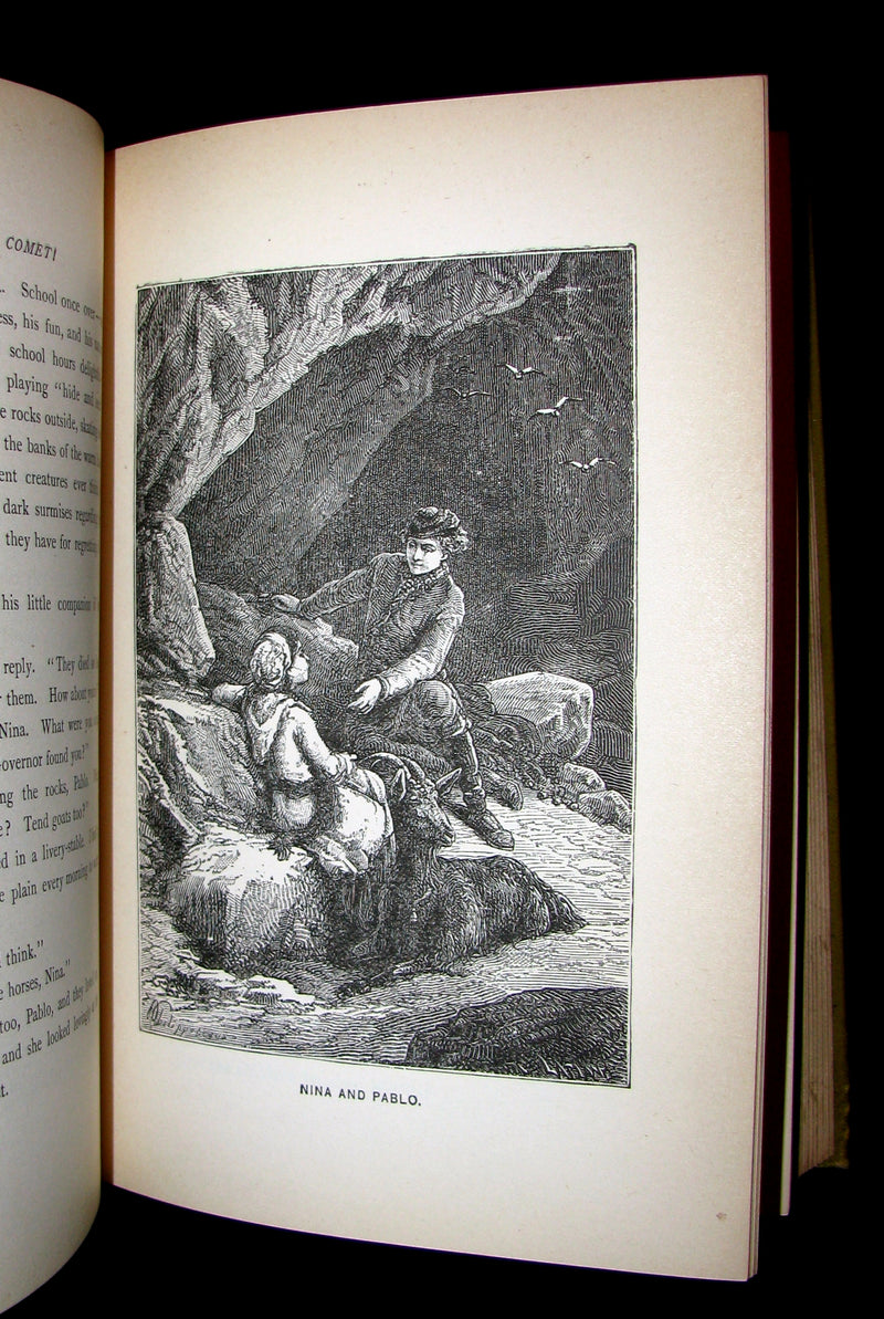1890 Rare Book - JULES VERNE - OFF ON A COMET! A Journey through Planetary Space