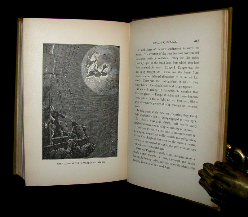 1890 Rare Book - JULES VERNE - OFF ON A COMET! A Journey through Planetary Space