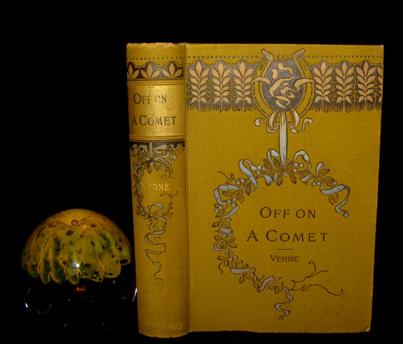 1890 Rare Book - JULES VERNE - OFF ON A COMET! A Journey through Planetary Space