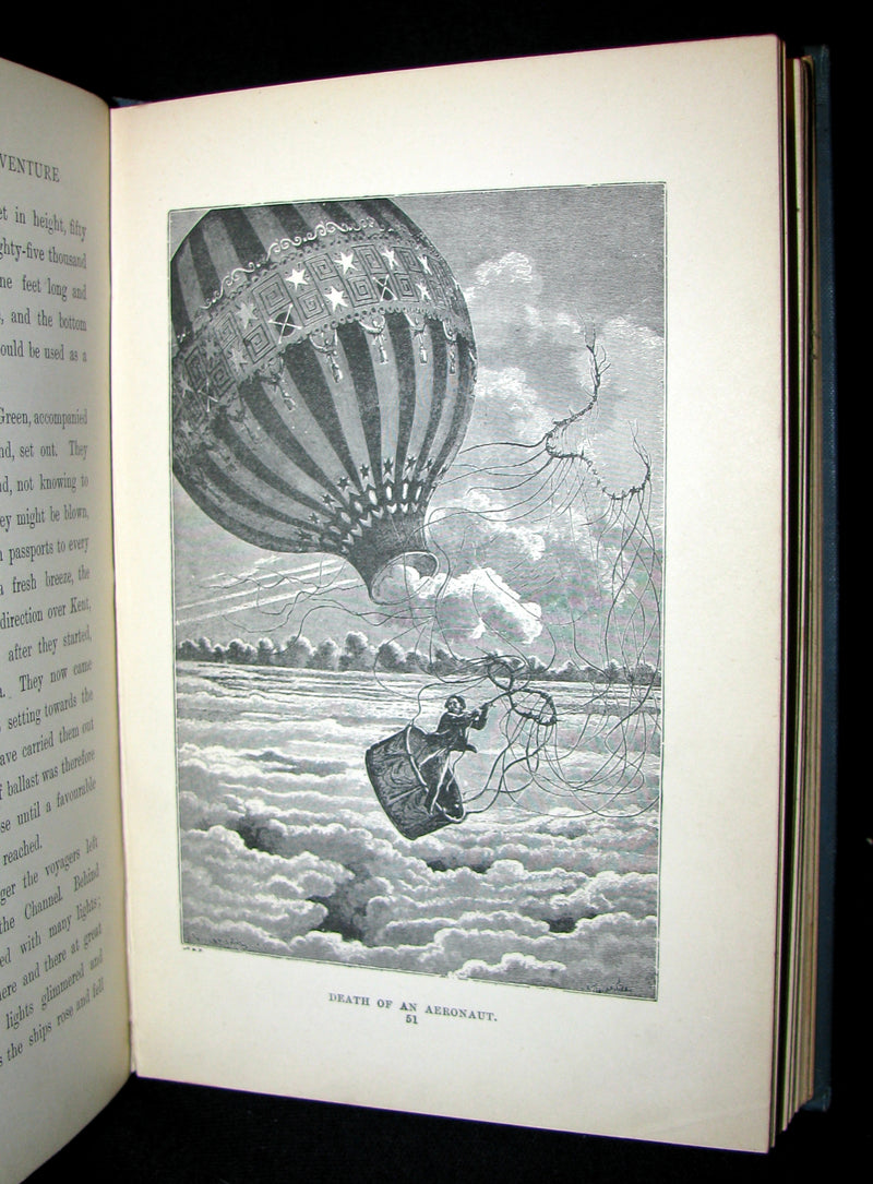 1899 Scarce Victorian Book -Stories of Balloon Adventure by  Frank Mundell