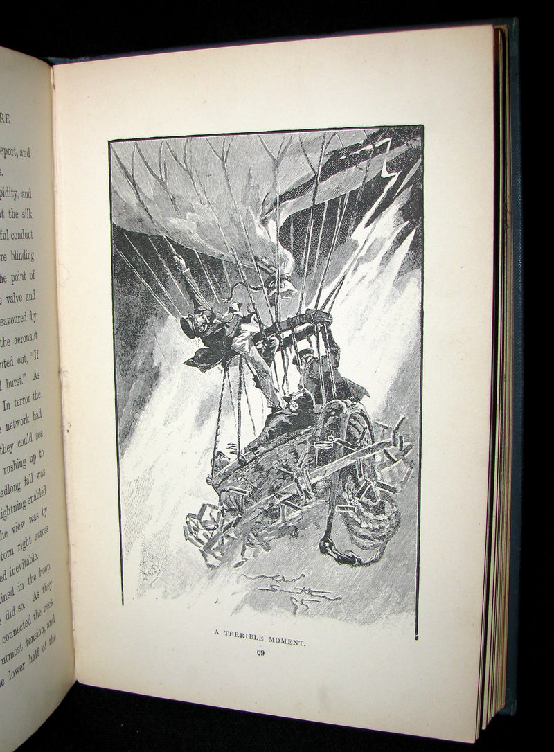 1899 Scarce Victorian Book -Stories of Balloon Adventure by  Frank Mundell