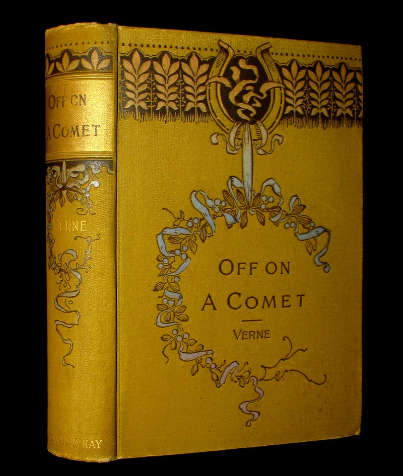 1890 Rare Book - JULES VERNE - OFF ON A COMET! A Journey through Planetary Space