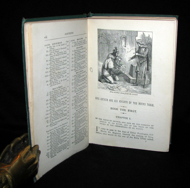 1884 Scarce First Edition Book - King Arthur and His Knights of the Round Table by H. Frith