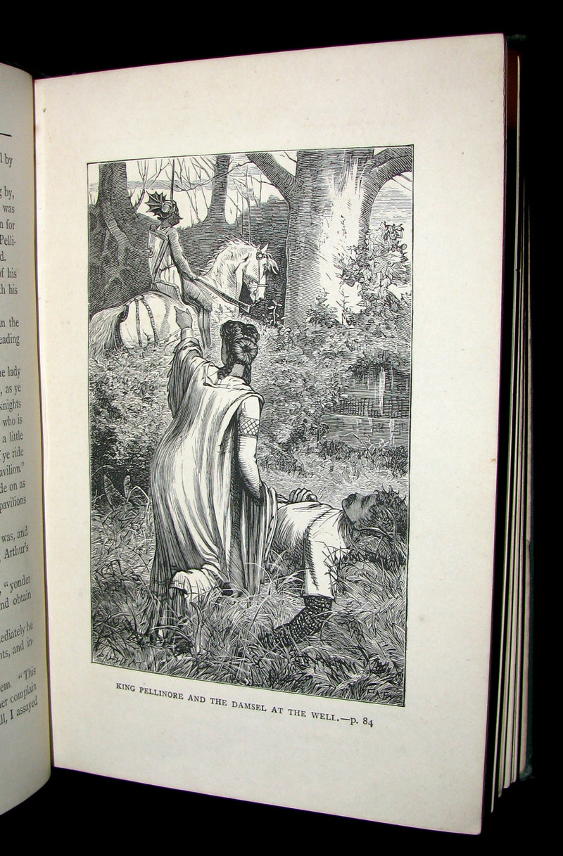 1884 Scarce First Edition Book - King Arthur and His Knights of the Round Table by H. Frith