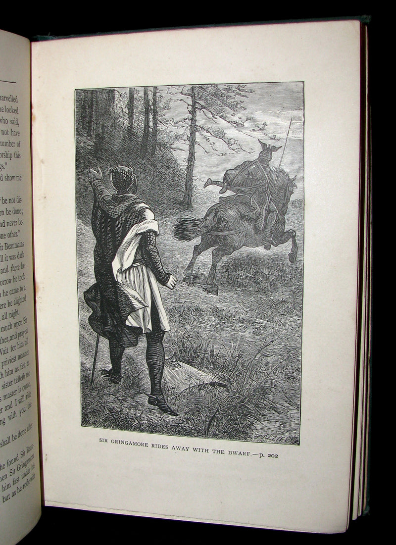 1884 Scarce First Edition Book - King Arthur and His Knights of the Round Table by H. Frith