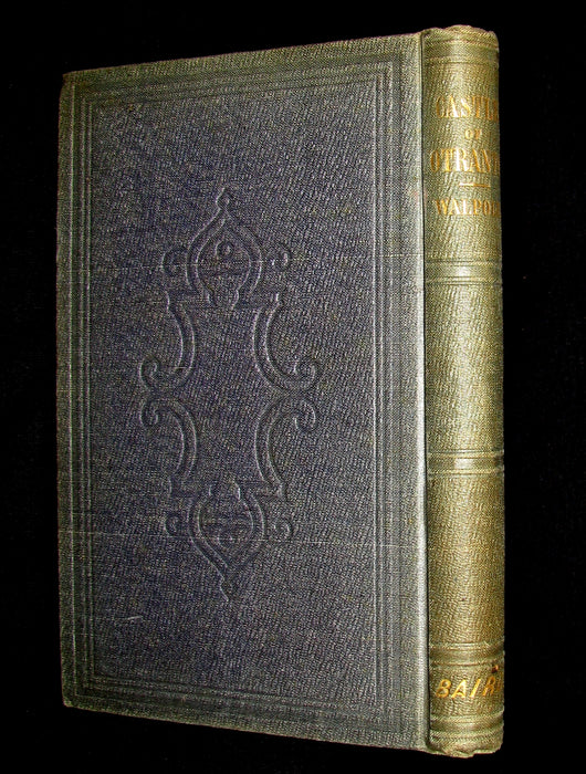 1854 Rare First US Edition - The Castle of Otranto, a Gothic Story by Horace Walpole