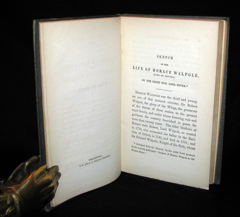 1854 Rare First US Edition - The Castle of Otranto, a Gothic Story by Horace Walpole