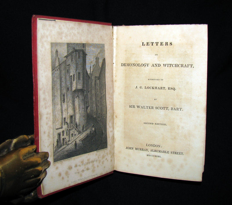 1831 Rare 2ndED Walter Scott - Letters on Demonology & Witchcraft - WITCHES & FAIRIES