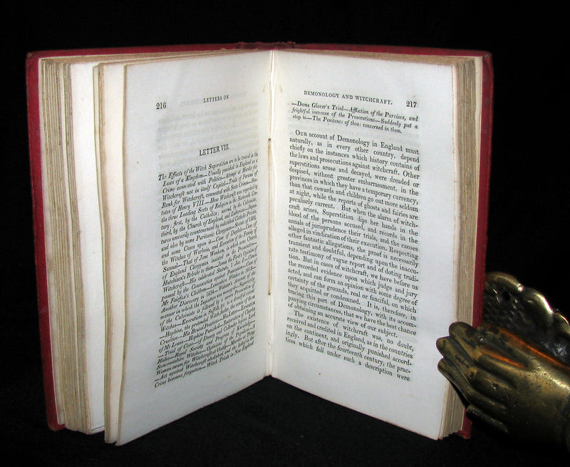 1831 Rare 2ndED Walter Scott - Letters on Demonology & Witchcraft - WITCHES & FAIRIES