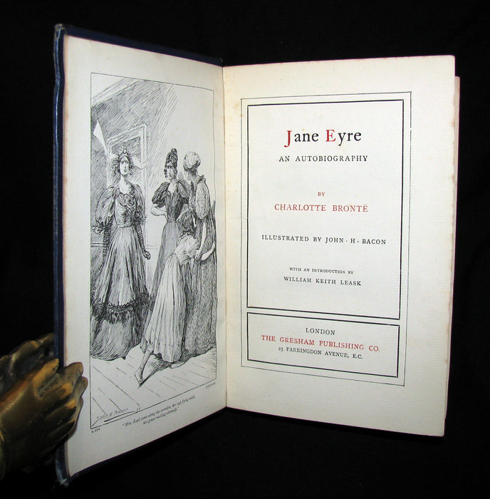 1900 Art Nouveau Binding - JANE EYRE BY CHARLOTTE BRONTE illustrated by John H. Bacon