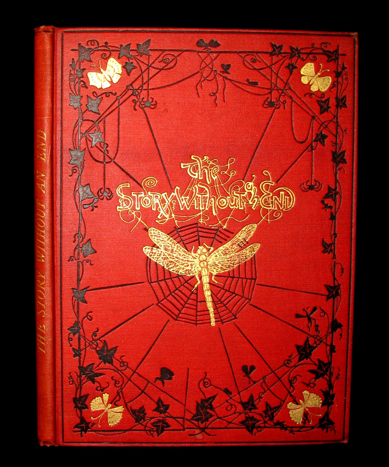 1879 Rare Victorian Book - The Story Without An End by Sarah Austin Illustrated by Eleanor Vere Boyle