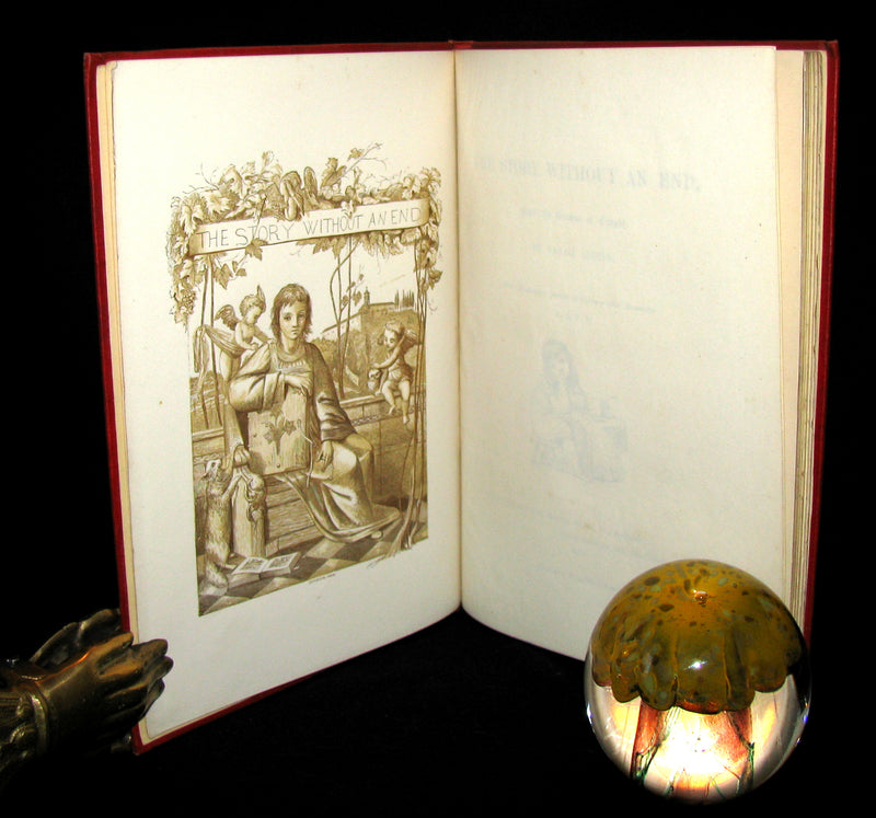1879 Rare Victorian Book - The Story Without An End by Sarah Austin Illustrated by Eleanor Vere Boyle
