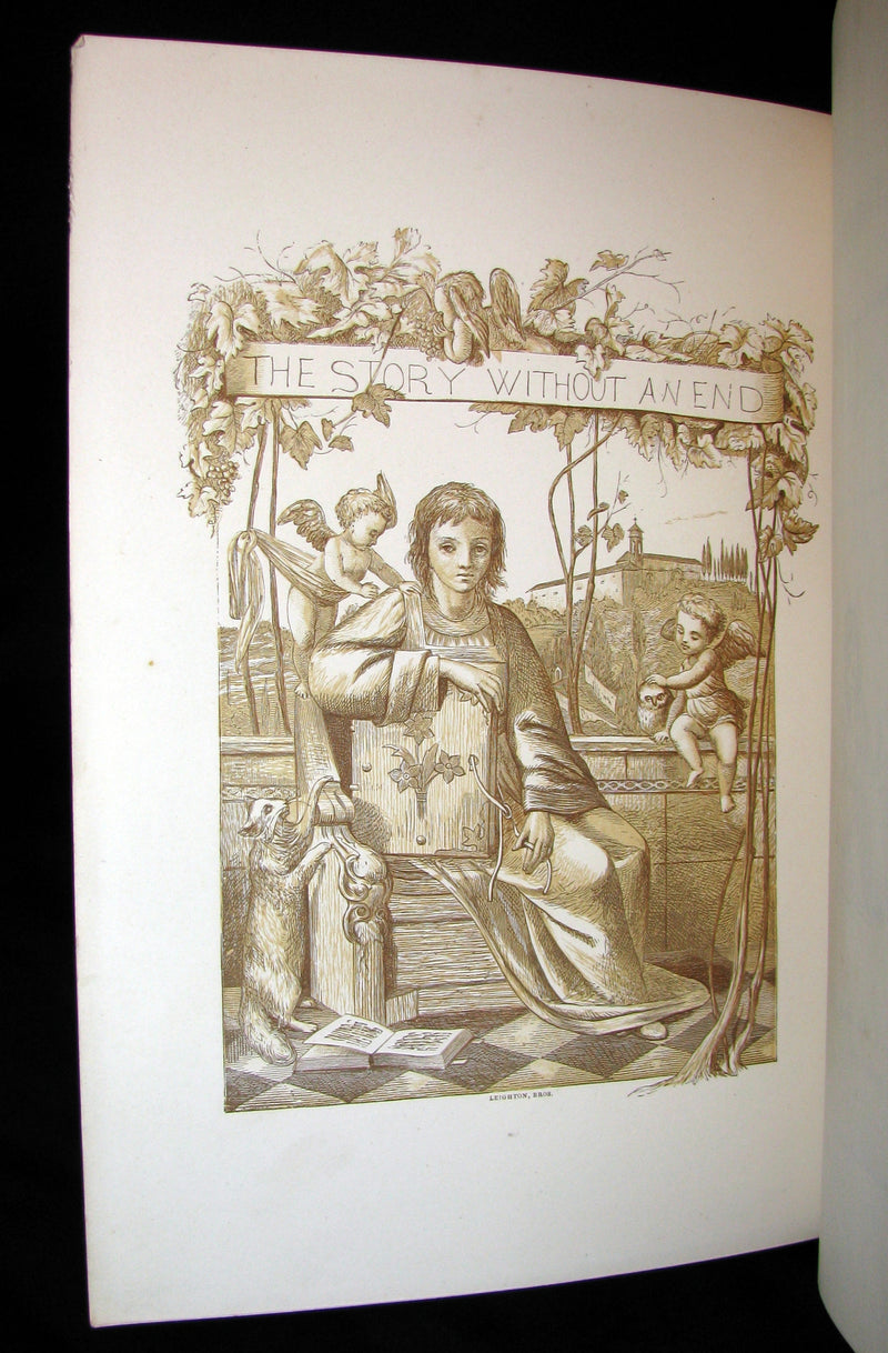 1879 Rare Victorian Book - The Story Without An End by Sarah Austin Illustrated by Eleanor Vere Boyle