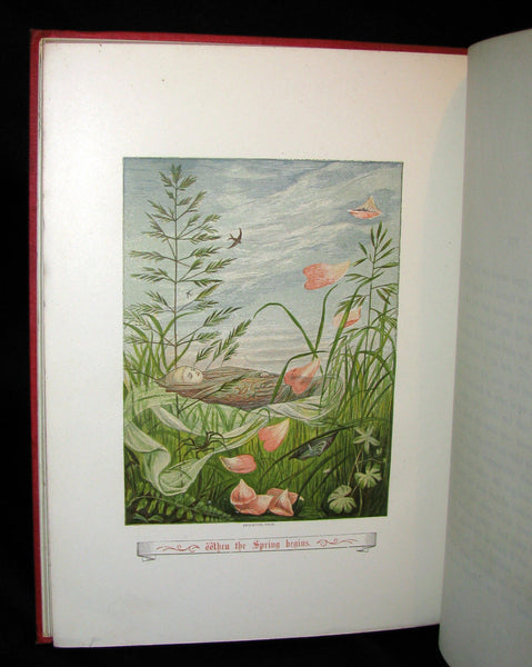 1879 Rare Victorian Book - The Story Without An End by Sarah Austin Illustrated by Eleanor Vere Boyle