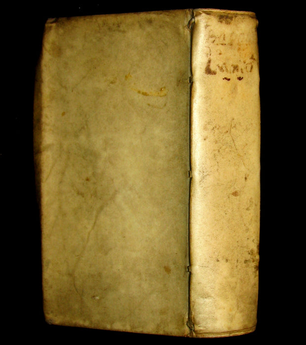 1644 Rare Latin Vellum Book - FRANCIS BACON's ESSAYS - Sermones fideles, ethici, politici, oeconomici,...