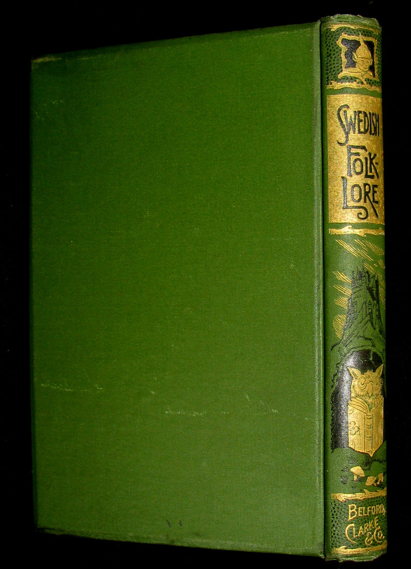 1888 Scarce Victorian Book - SWEDISH FOLK-LORE and Fairy Tales by Herman Hofberg