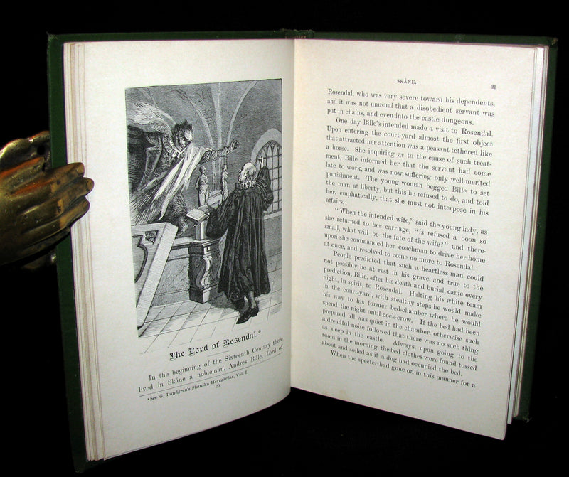 1888 Scarce Victorian Book - SWEDISH FOLK-LORE and Fairy Tales by Herman Hofberg