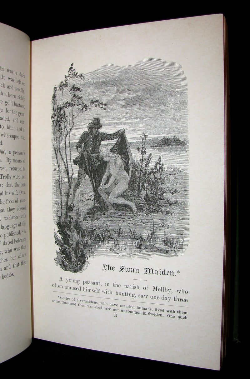 1888 Scarce Victorian Book - SWEDISH FOLK-LORE and Fairy Tales by Herman Hofberg