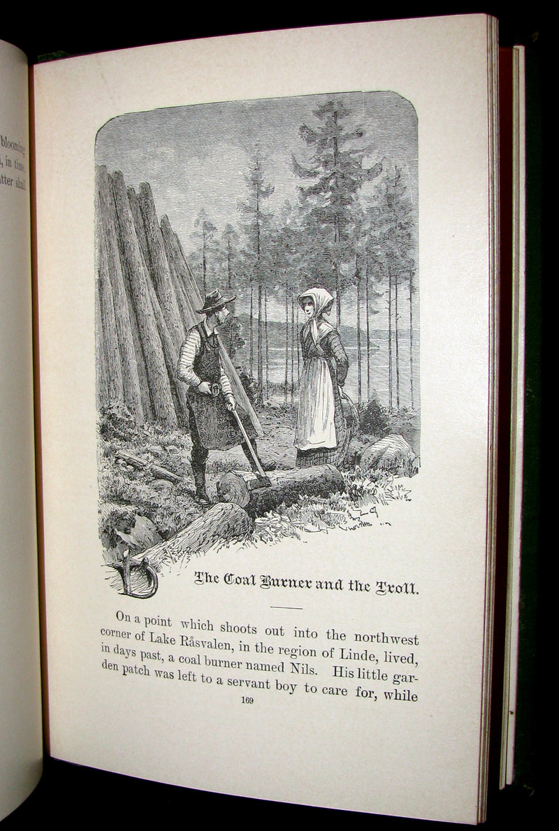1888 Scarce Victorian Book - SWEDISH FOLK-LORE and Fairy Tales by Herman Hofberg