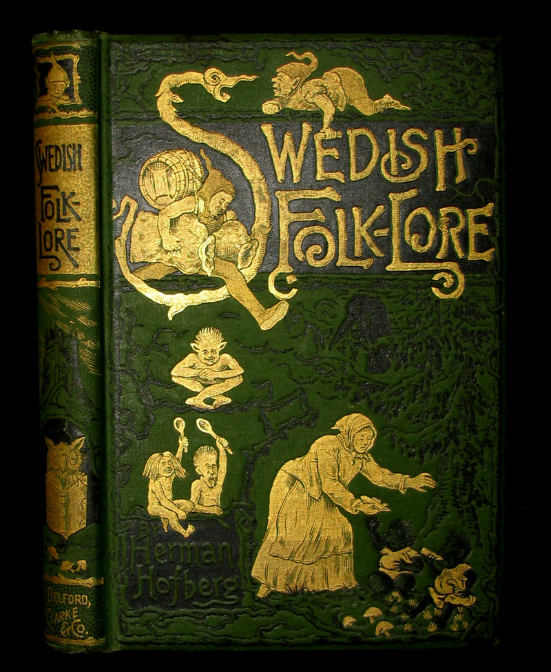 1888 Scarce Victorian Book - SWEDISH FOLK-LORE and Fairy Tales by Herman Hofberg