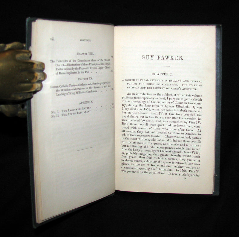 1840 Rare Book -  Guy Fawkes Or, The Gunpowder Treason, A.D. 1605