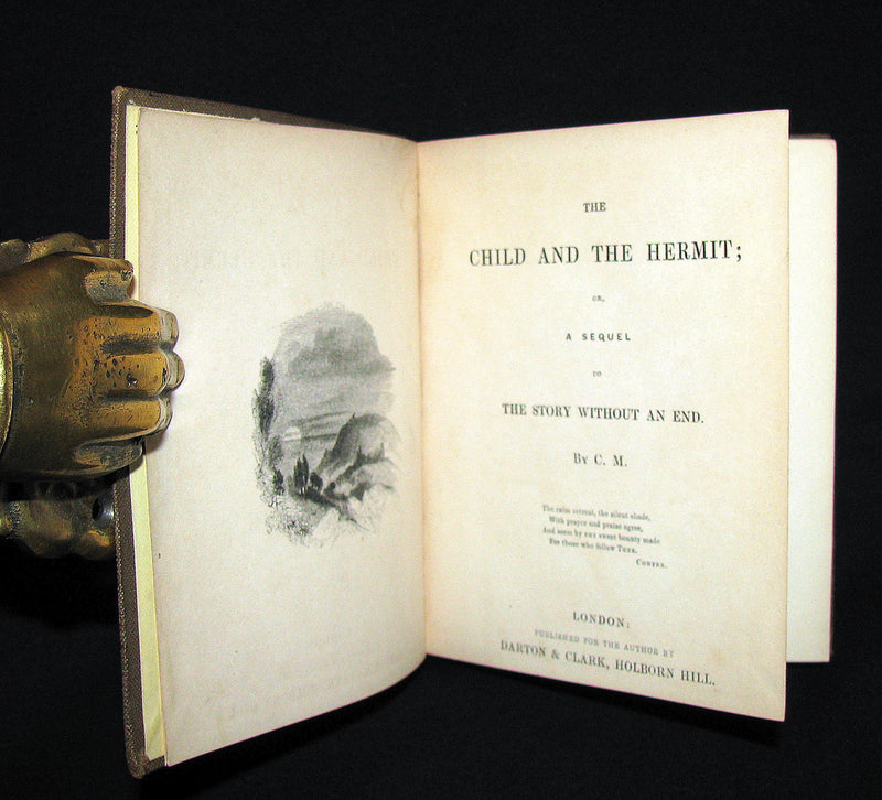 1842 Scarce Victorian Book - The Child and the Hermit; a sequel to the Story without an End