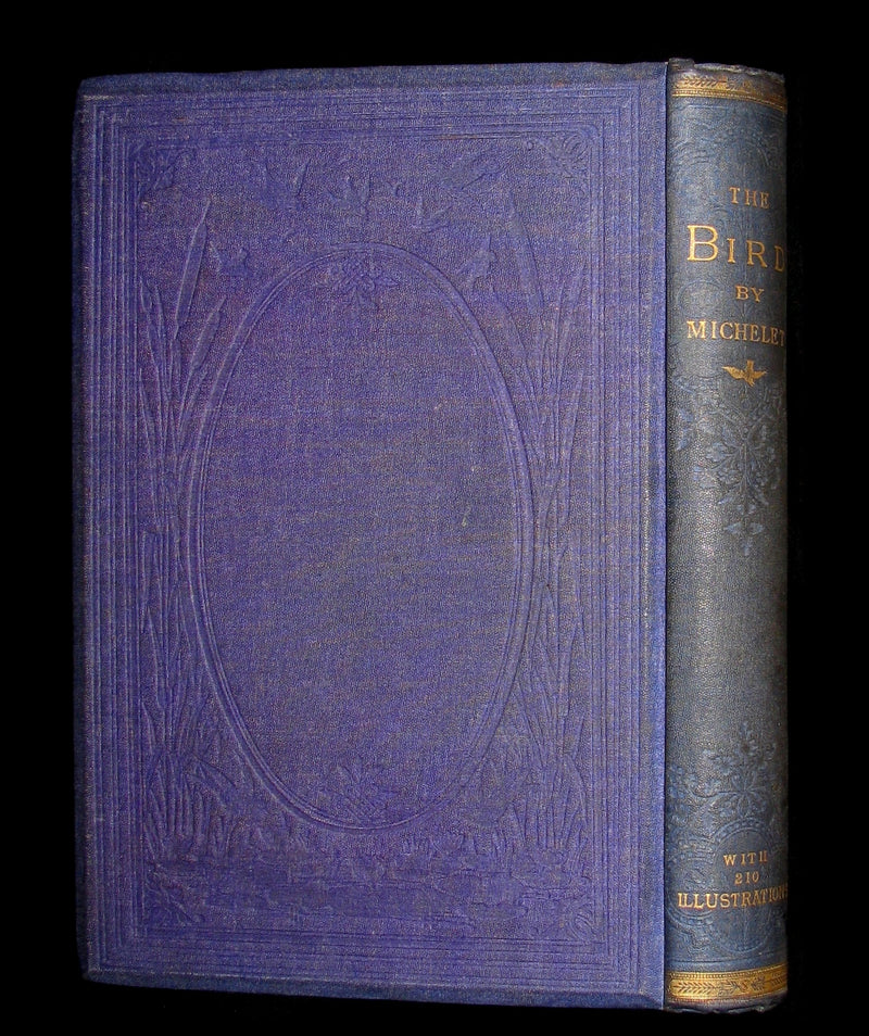1868 Rare Victorian Book  ~ The BIRD by Jules Michelet with 210 illustrations by Giacomelli