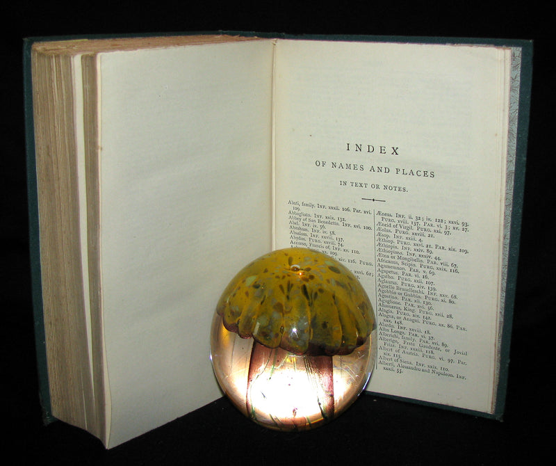 1890 Rare Victorian Book - THE DIVINE COMEDY OF DANTE ALIGHIERI by Longfellow