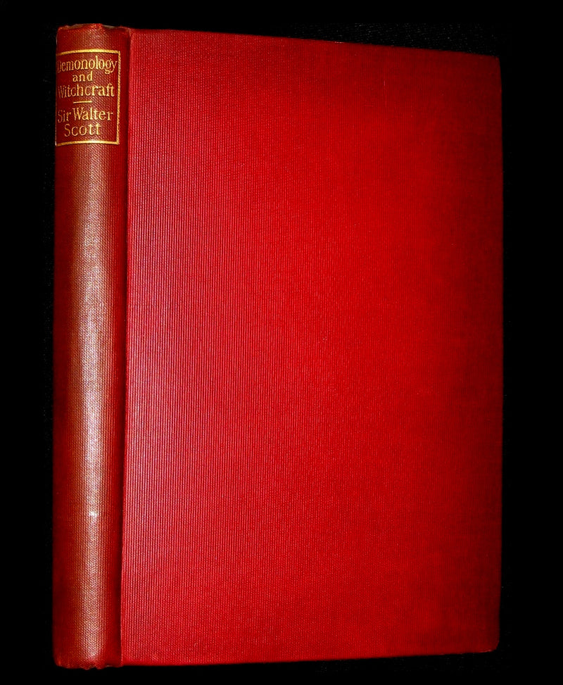 1898 Rare Edition - Letters on Demonology and Witchcraft - WITCHES & FAIRIES. Sir Walter Scott.