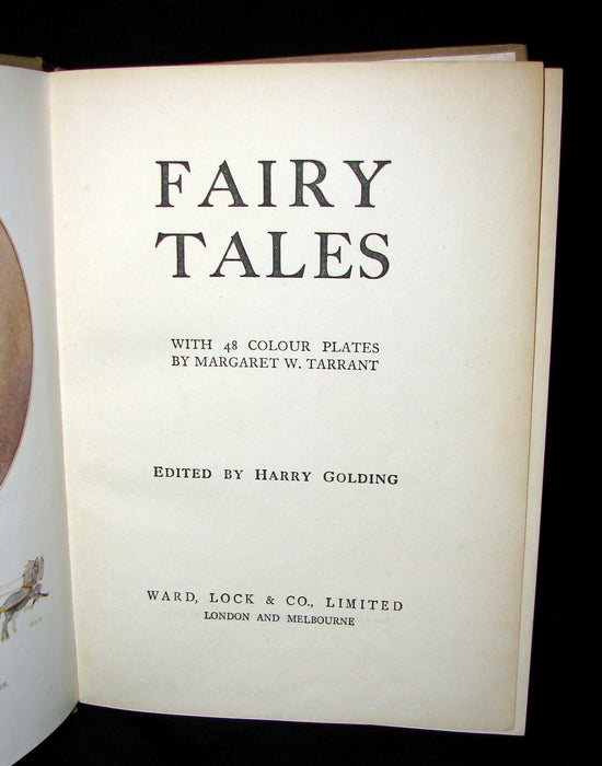 1922 Rare Book -  FAIRY TALES with 48 Coloured Plates By Margaret W. Tarrant