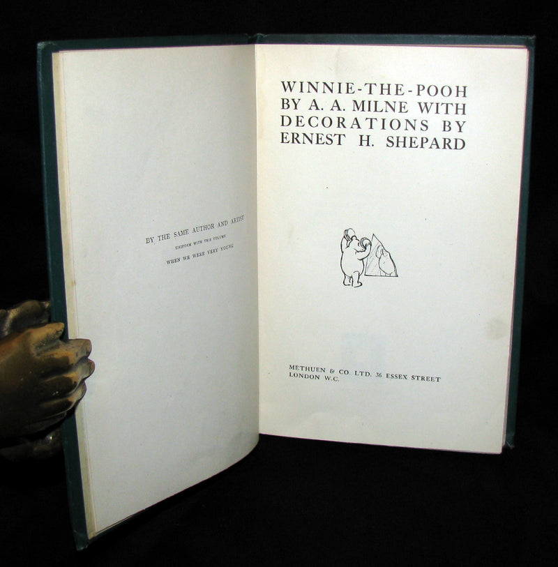 1926 First UK Edition - A. A. Milne & Ernest H. Shepard -  WINNIE-THE-POOH