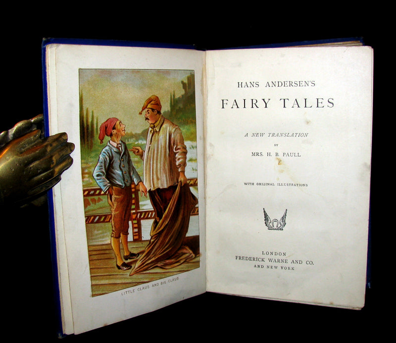 1895 Rare Victorian Book -  Hans Christian Andersen's FAIRY TALES illustrated